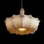 Подвесной светильник с белым фигурным абажуром и мягкими волнистыми краями Cloud Motion  варинант исполнения - 12 | Loft Concept в Ижевске