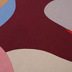 Подушка декоративная хлопковая с абстрактным принтом Elysian Flow Terra варинант исполнения - 3 | Loft Concept в Ижевске