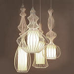 Подвесной светильник Wire Dream Pendant 3 Белый варинант исполнения - 2 | Loft Concept в Ижевске