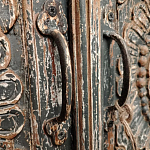 Индийский шкаф с орнаментом резьба из дерева Indian Antique Furniture  варинант исполнения - 5 | Loft Concept в Ижевске