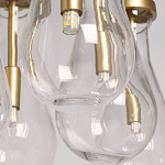 Люстра с 7-ю прозрачными плафонами из стекла в форме капли Lucid Rain  варинант исполнения - 10 | Loft Concept в Ижевске