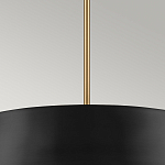 Подвесной светильник с конусовидным металлическим абажуром черного цвета Kichler варинант исполнения - 14 | Loft Concept в Ижевске