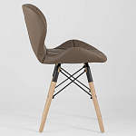 Стул с коричневым сиденьем из экокожи JEROEN варинант исполнения - 2 | Loft Concept в Ижевске