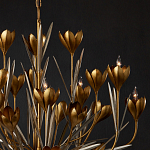 Люстра золотого цвета в виде цветков крокуса Hanging Flowers варинант исполнения - 2 | Loft Concept в Ижевске