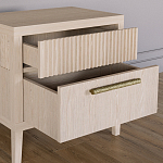 Прикроватная Тумбочка Primo с двумя ящиками Светлый дуб варинант исполнения - 6 | Loft Concept в Ижевске