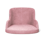 Стул с мягкой розовой обивкой из велюра и подъемно-поворотным механизмом на черных колесиках Harper Pink варинант исполнения - 2 | Loft Concept в Ижевске