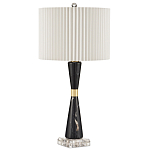 Настольная лампа с плиссированным цилиндрическим абажуром Tightened Waist варинант исполнения - 3 | Loft Concept в Ижевске