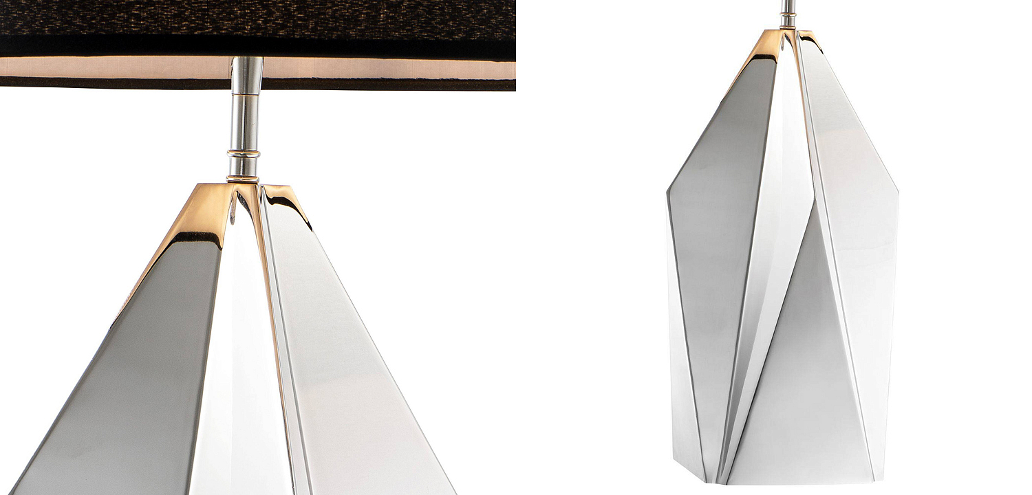 Настольная лампа Eichholtz Table Lamp Setai Nickel Настольная лампа Eichholtz Table Lamp Setai Nickel - Loft-Concept в Ижевске