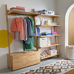 Корзина для белья из ткани букле Boucle Organizers Round варинант исполнения - 4 | Loft Concept в Ижевске