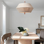 Люстра из дуба с веревчатым абажуром Rope Oak Chandelier варинант исполнения - 4 | Loft Concept в Ижевске