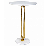 Кофейный столик с белой мраморной столешницей Clipper варинант исполнения - 1 | Loft Concept в Ижевске