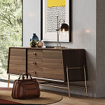 Дизайнерский комод трапециевидной формы с ручками и основанием золотого цвета Armaria варинант исполнения - 1 | Loft Concept в Ижевске