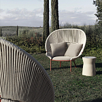 Дизайнерское уличное кресло с веревочной спинкой PETALO Armchair варинант исполнения - 3 | Loft Concept в Ижевске