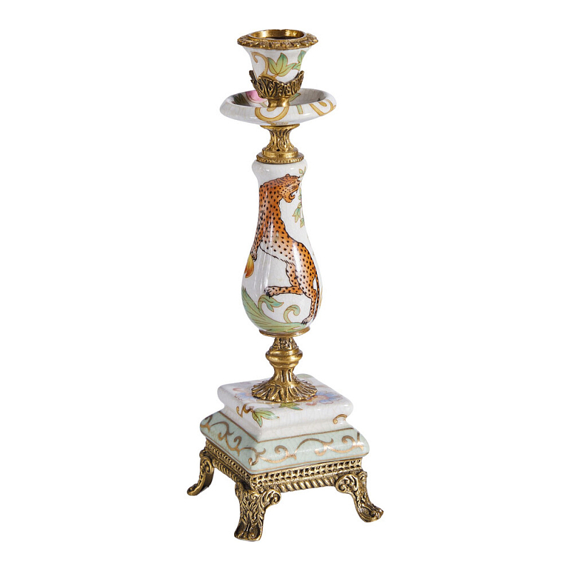 Подсвечник с растительным и животным дизайном Centennial Garden Мульти Бронза в Ижевске | Loft Concept 