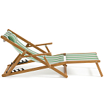 Шезлонг из акации и ткани Venezuela варинант исполнения - 5 | Loft Concept в Ижевске