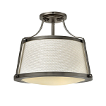 Потолочный светильник со светлым текстильным абажуром Hinkley варинант исполнения - 1 | Loft Concept в Ижевске