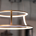 Люстра золотого цвета с 2-мя светодиодными кольцами Eurofase варинант исполнения - 9 | Loft Concept в Ижевске