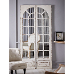 Зеркало-окно с эффектом старения в венецианском стиле Venetian White Mirror варинант исполнения - 5 | Loft Concept в Ижевске