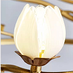 Люстра с ветвистым каркасом и плафонами в виде лотосов Chandelier Lotus варинант исполнения - 1 | Loft Concept в Ижевске