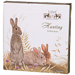 Тарелка закусочная из фарфора с изображением зайцев Hunting Porcelain Collection варинант исполнения - 2 | Loft Concept в Ижевске