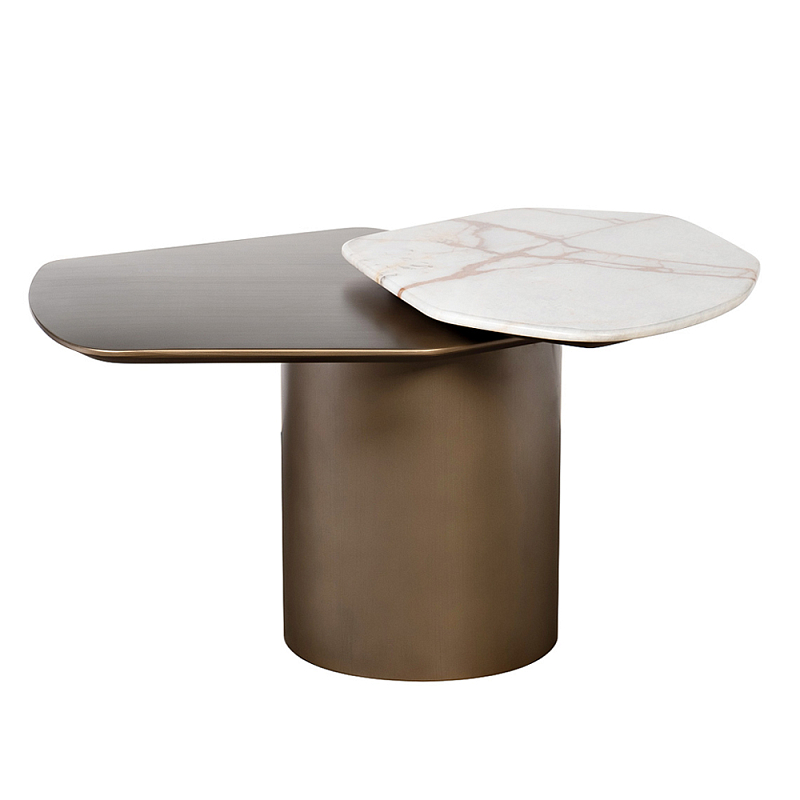 Столик журнальный Promontory с мрамором Бронза в Ижевске | Loft Concept 