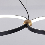 Люстра подвесная светодиодная черный металл Ring Horizontal варинант исполнения - 11 | Loft Concept в Ижевске