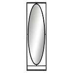 Зеркало овальное в металлической оправе в стиле лофт Urban Style Space варинант исполнения - 1 | Loft Concept в Ижевске