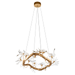 Люстра подвесная с прозрачными стеклянными птичками на ветвях Диаметр 80 см Serip Voa варинант исполнения - 4 | Loft Concept в Ижевске