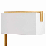 Торшер с прямоугольным абажуром на золотом металлическом каркасе Rectangular Plane  варинант исполнения - 2 | Loft Concept в Ижевске