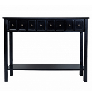 Черная консоль с выдвижными ящиками Monica