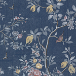 Обои ручная роспись Houghton Dark Blue варинант исполнения - 1 | Loft Concept в Ижевске