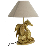 Настольная лампа с абажуром Дракон Golden Dragon Lamp Beige варинант исполнения - 4 | Loft Concept в Ижевске