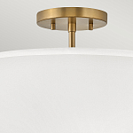 Потолочный светильник с двухслойным белым текстильным абажуром Hinkley варинант исполнения - 16 | Loft Concept в Ижевске