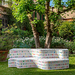 Дизайнерский модульный диван волнистой формы с цветным принтом Poltronova Superonda Sofa варинант исполнения - 45 | Loft Concept в Ижевске