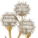 Торшер в виде цветка одуванчика Hanging Dandelion варинант исполнения - 1 | Loft Concept в Ижевске