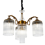 Подвесная люстра с плафонами с виде трубчатых хрустальных подвесок Cadice Chandelier варинант исполнения - 1 | Loft Concept в Ижевске