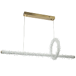 Подвесной линейный светильник Gilbertine Crystals Linear Hanging Lamp варинант исполнения - 2 | Loft Concept в Ижевске