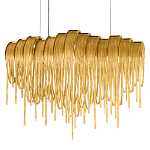 Люстра подвесная с металлическими цепочками и изогнутыми металлическими дугами 72 см Atlantis Chain варинант исполнения - 16 | Loft Concept в Ижевске