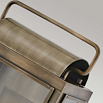 Настенный фонарь прямоугольной формы цвета состаренная латунь с двумя лампами Hinkley варинант исполнения - 4 | Loft Concept в Ижевске