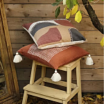 Подушка декоративная с геометрическим узором и плетенными вставками Divine Abstractions варинант исполнения - 6 | Loft Concept в Ижевске