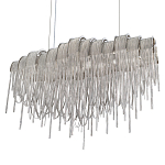 Люстра подвесная с металлическими цепочками и изогнутыми металлическими дугами 72 см Atlantis Chain варинант исполнения - 7 | Loft Concept в Ижевске