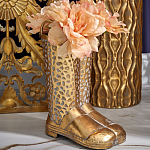 Ваза в форме сапог с рельефной текстурой и ручками Vase Boot варинант исполнения - 3 | Loft Concept в Ижевске