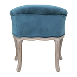 Кресло низкое в стиле прованс Louis French Armchair blue velour варинант исполнения - 2 | Loft Concept в Ижевске