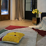 Чехол на подушку с рисунком горчичного цвета Elan Textured варинант исполнения - 2 | Loft Concept в Ижевске