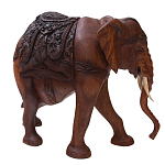 Статуэтка деревянная в виде слона Dressy Elephant варинант исполнения - 2 | Loft Concept в Ижевске