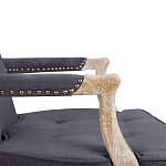 Кресло Aubrey Classical Armchair dark grey velour варинант исполнения - 5 | Loft Concept в Ижевске