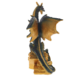 Декоративная статуэтка Дракон Green Gold Dragon Treasure Keeper Statuette варинант исполнения - 4 | Loft Concept в Ижевске
