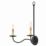 Бра настенное черное с 2-мя лампами Candle Sleeves варинант исполнения - 2 | Loft Concept в Ижевске