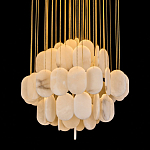 Люстра с овальными подвесками из натурального камня Spatial Composition варинант исполнения - 2 | Loft Concept в Ижевске