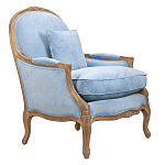 Кресло Ava Classical Armchair light blue velour варинант исполнения - 1 | Loft Concept в Ижевске